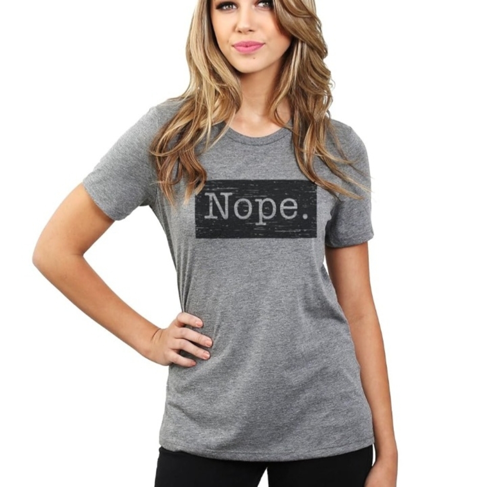 Make A Statement. Funny Gray Graphic Tee